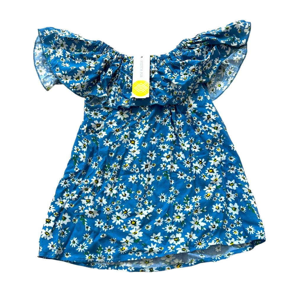 Chenault Girl Off The Shoulder Flowy Shirt - Youth Girls Flowy Off The Shoulder